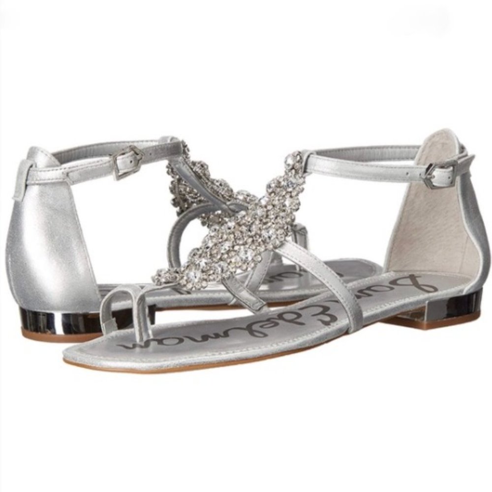 SAM EDELMAN DILLAN RHINESTONE EMBELLISHED SANDAL
